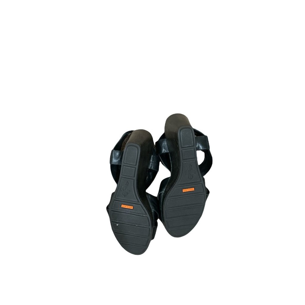 Cole Haan Nike Air Dinah Wedge Leather Sandal Size 7 1/2 - Picture 10 of 12